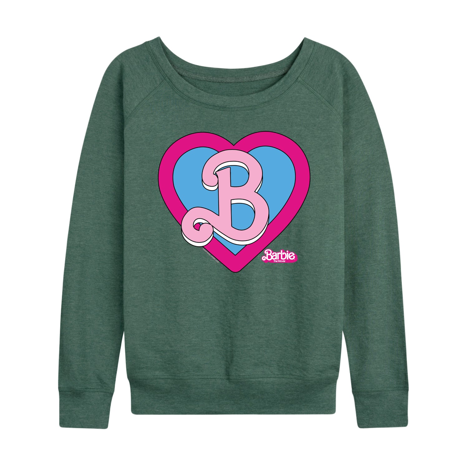 Barbie the Movie - Heart Crest - Women's Lightweight French Terry Long Sleeve Shirt - Image 3