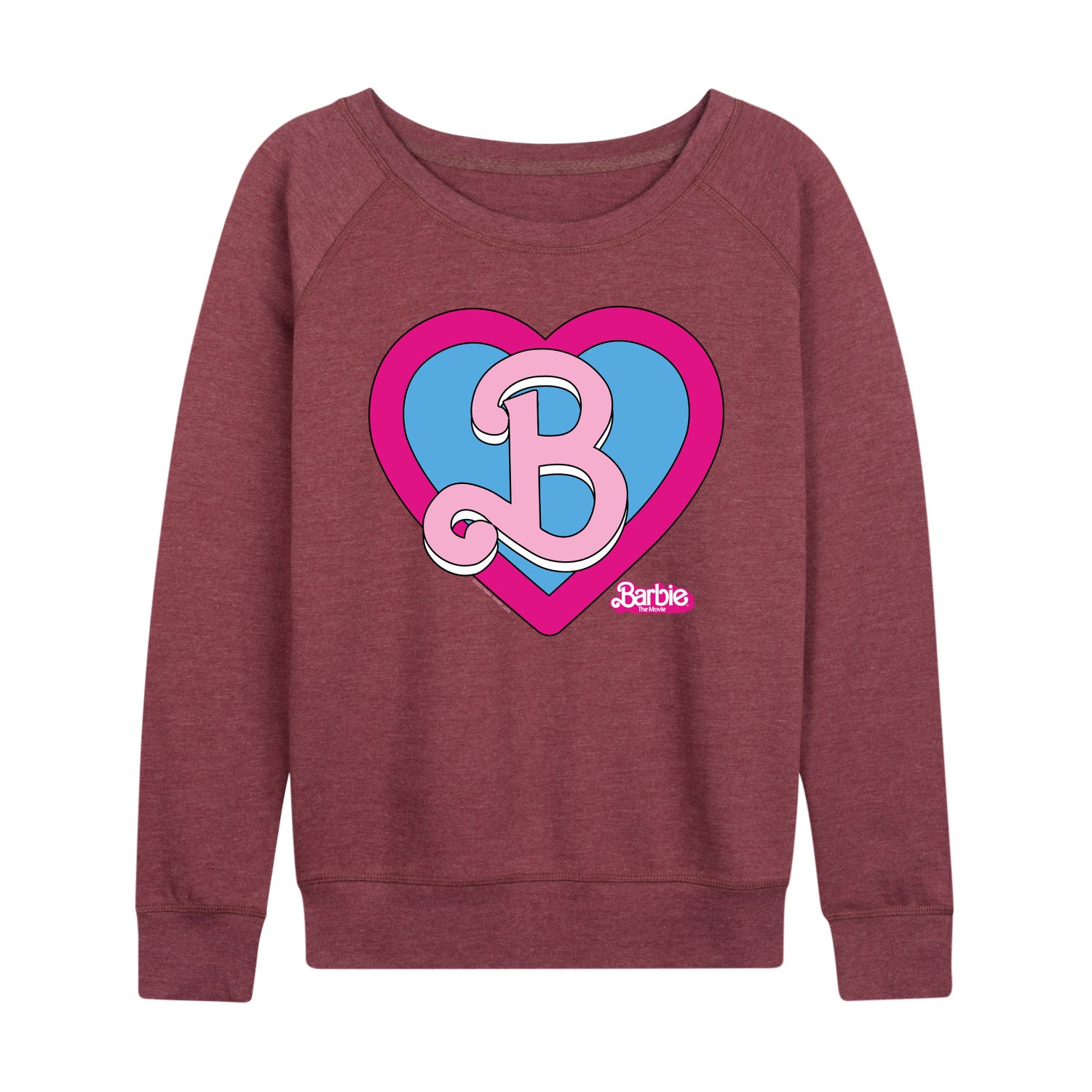 Barbie the Movie - Heart Crest - Women's Lightweight French Terry Long Sleeve Shirt - Image 4