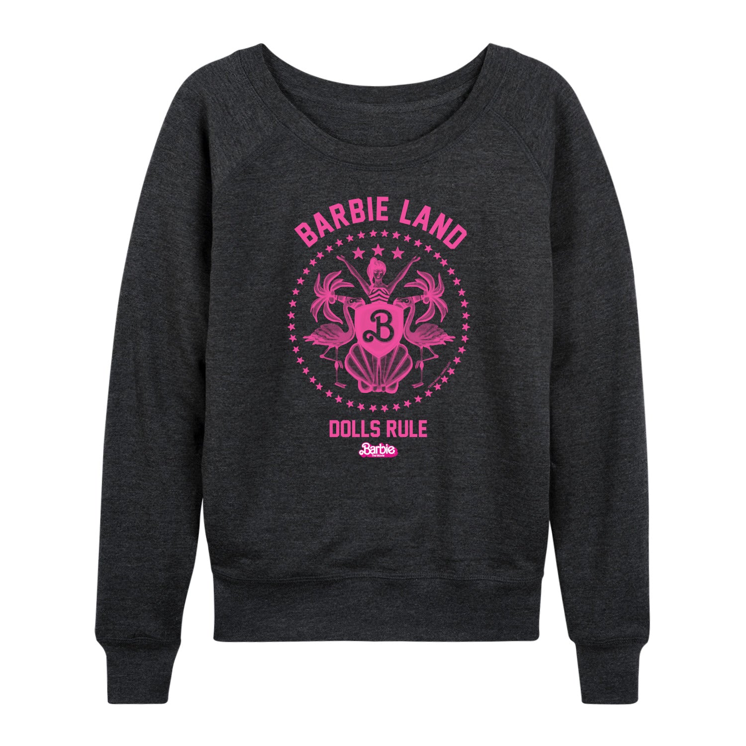 Barbie the Movie - Barbie Land - Dolls Rule - Women's Lightweight French Terry Long Sleeve Shirt