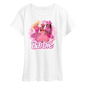 Barbie - Pink Doll Closeup - Women's Short Sleeve Graphic T-Shirt