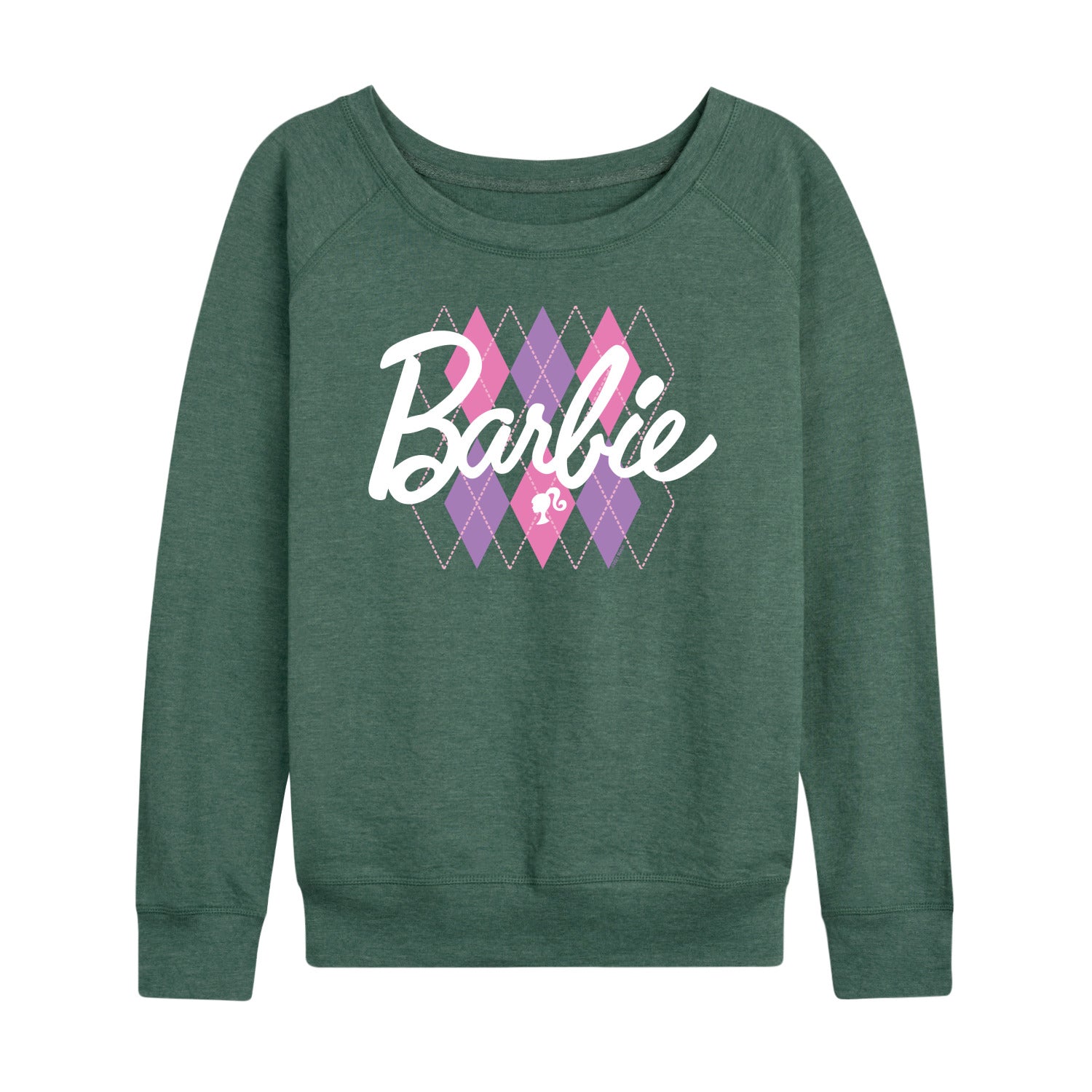Barbie - Argyle - Women's Lightweight French Terry Long Sleeve Shirt - Image 3