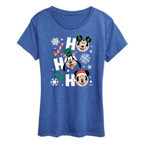 Disney - Ho Ho Ho Characters - Women's Short Sleeve Graphic T-Shirt