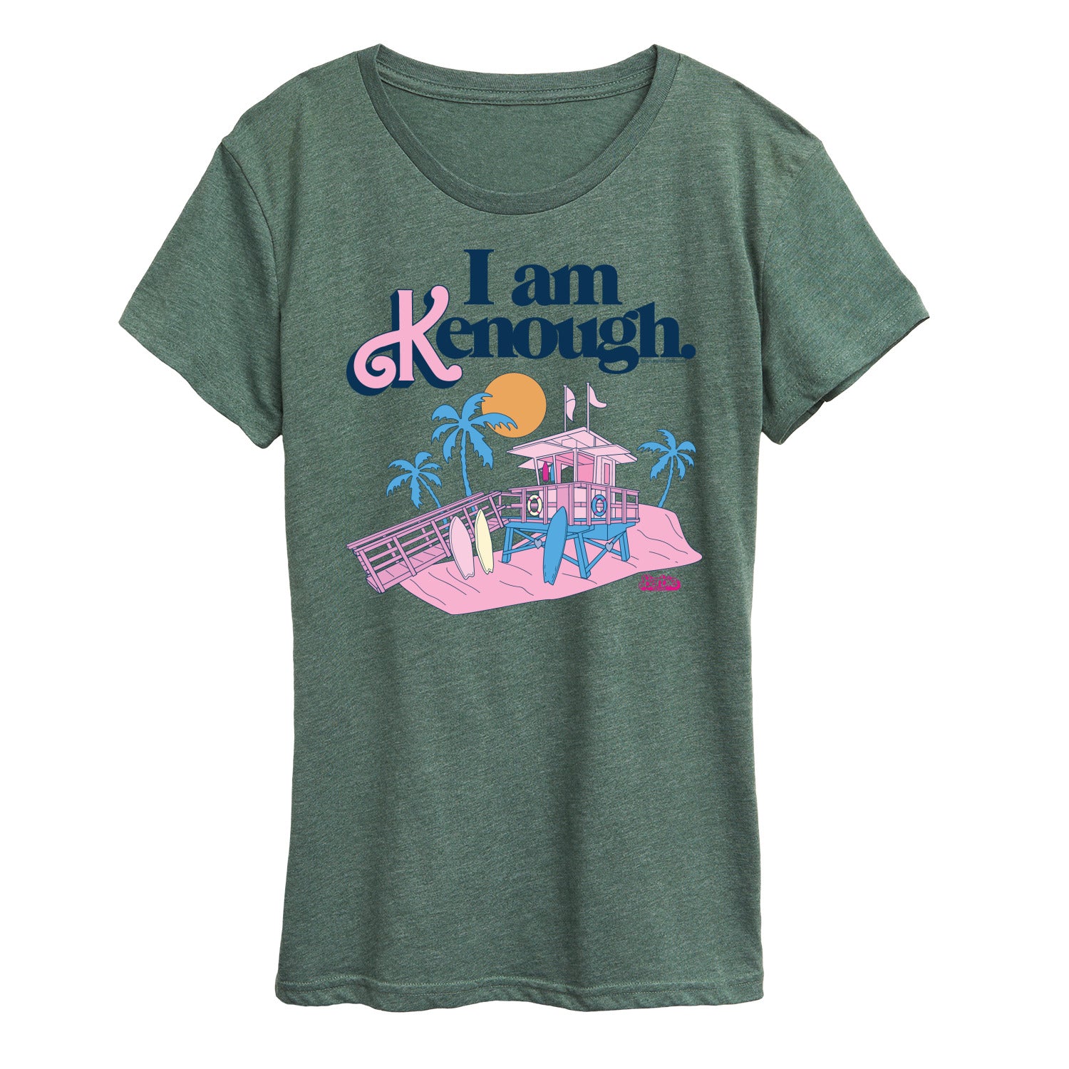 Barbie The Movie - I Am Kenough Lifeguard Stand - Women's Short Sleeve Graphic T-Shirt