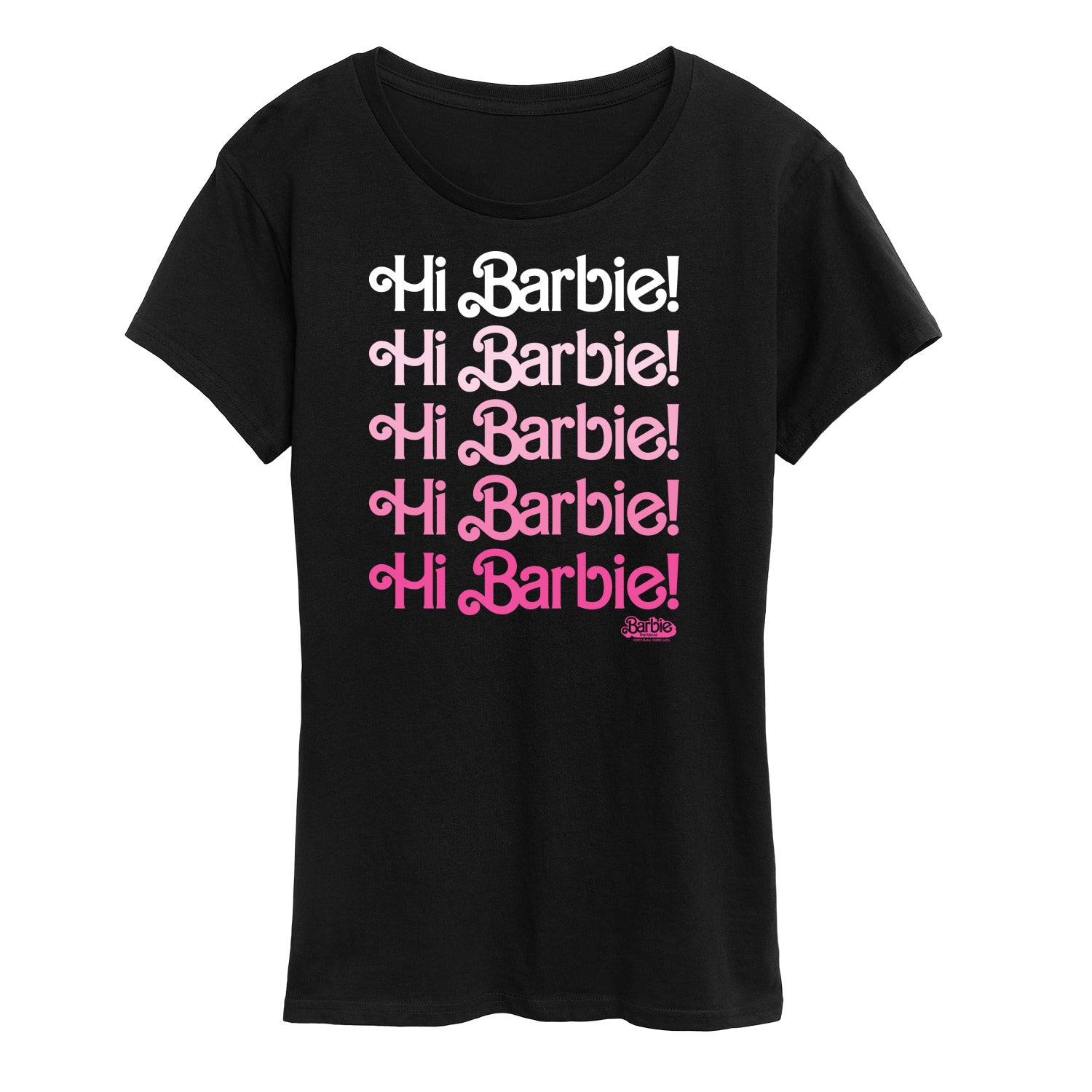 Barbie The Movie - Hi Barbie Stacked - Women's Short Sleeve Graphic T-Shirt - Image 2