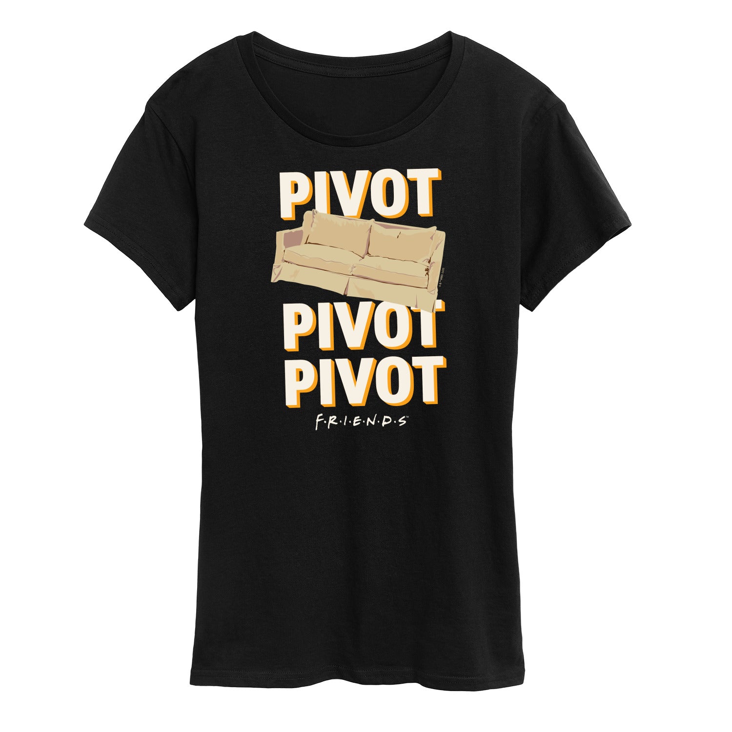 Friends - Pivot Couch - Ladies Short Sleeve Classic Fit Tee