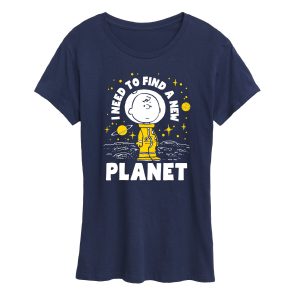 Peanuts - Another Planet - Women's Short Sleeve Graphic T-Shirt