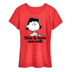 Peanuts - This Is How Eye Roll - Women's Short Sleeve Graphic T-Shirt