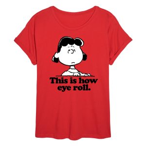 Peanuts - Lucy This Is How Eye Roll - Women's Oversized T-Shirt