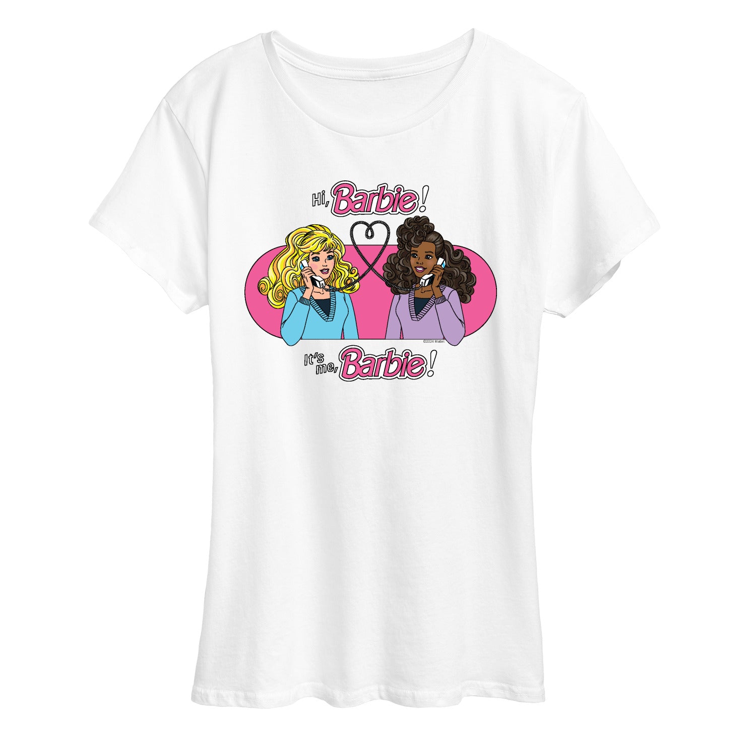 Barbie - Phone Call - Women's Short Sleeve Graphic T-Shirt - Image 2