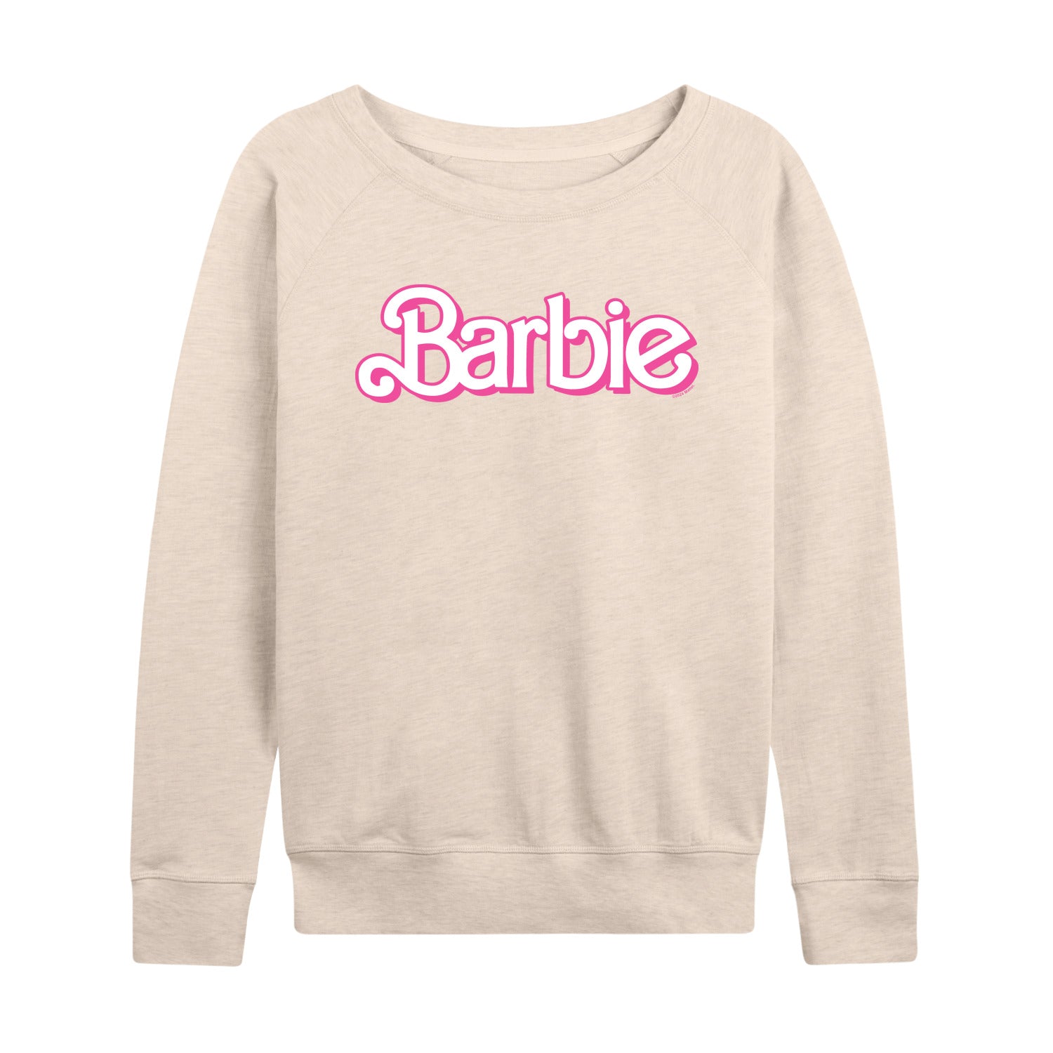 Barbie - Logo Retro-Women's French Terry Long Sleeve Shirt