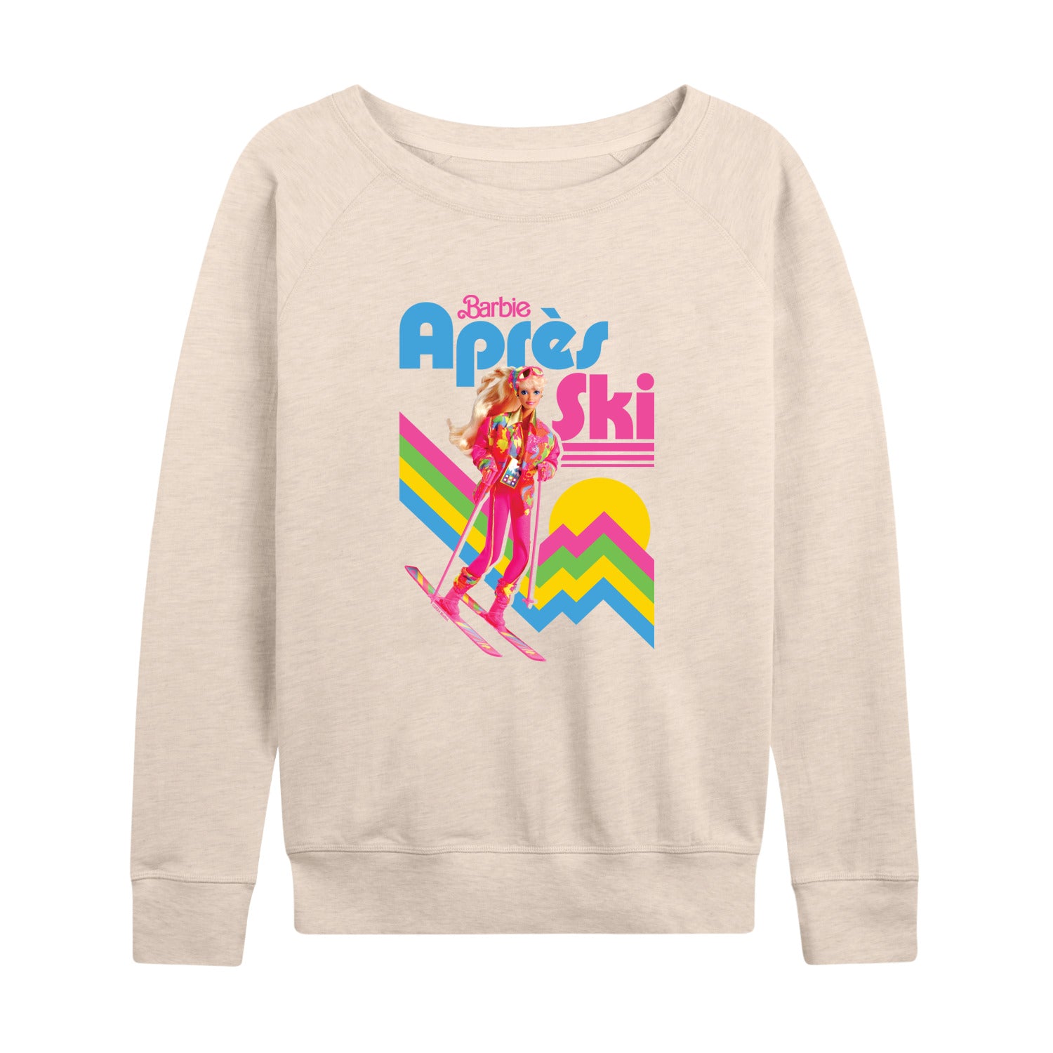 Barbie - Retro Apres Ski-Women's French Terry Long Sleeve Shirt
