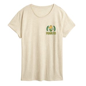 Peanuts - Country Club Snoopy and Woodsocks - Women's Short Sleeve Graphic T-Shirt