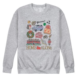 Home Alone - Ha Icon Grid - Men's Crew Fleece Sweatshirt
