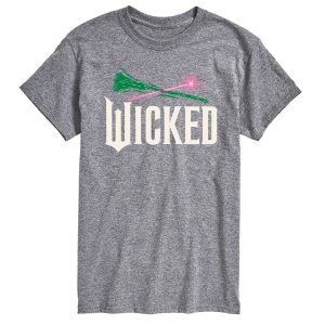 Wicked: Part 2 - Wand And Broomstick Logo - Men's Short Sleeve Graphic T-Shirt