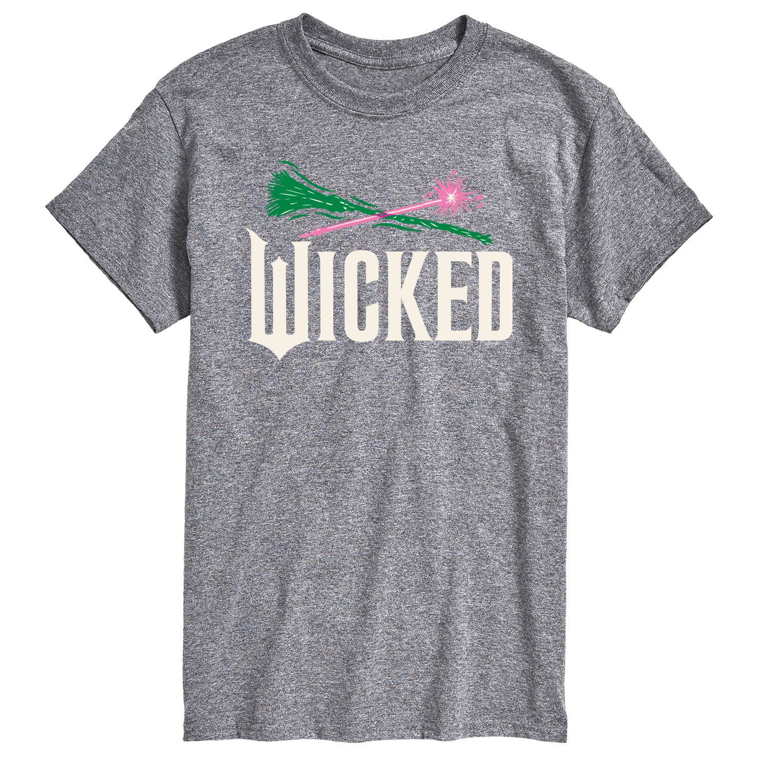 Wicked: Part 2 - Wand And Broomstick Logo - Men's Short Sleeve Graphic T-Shirt