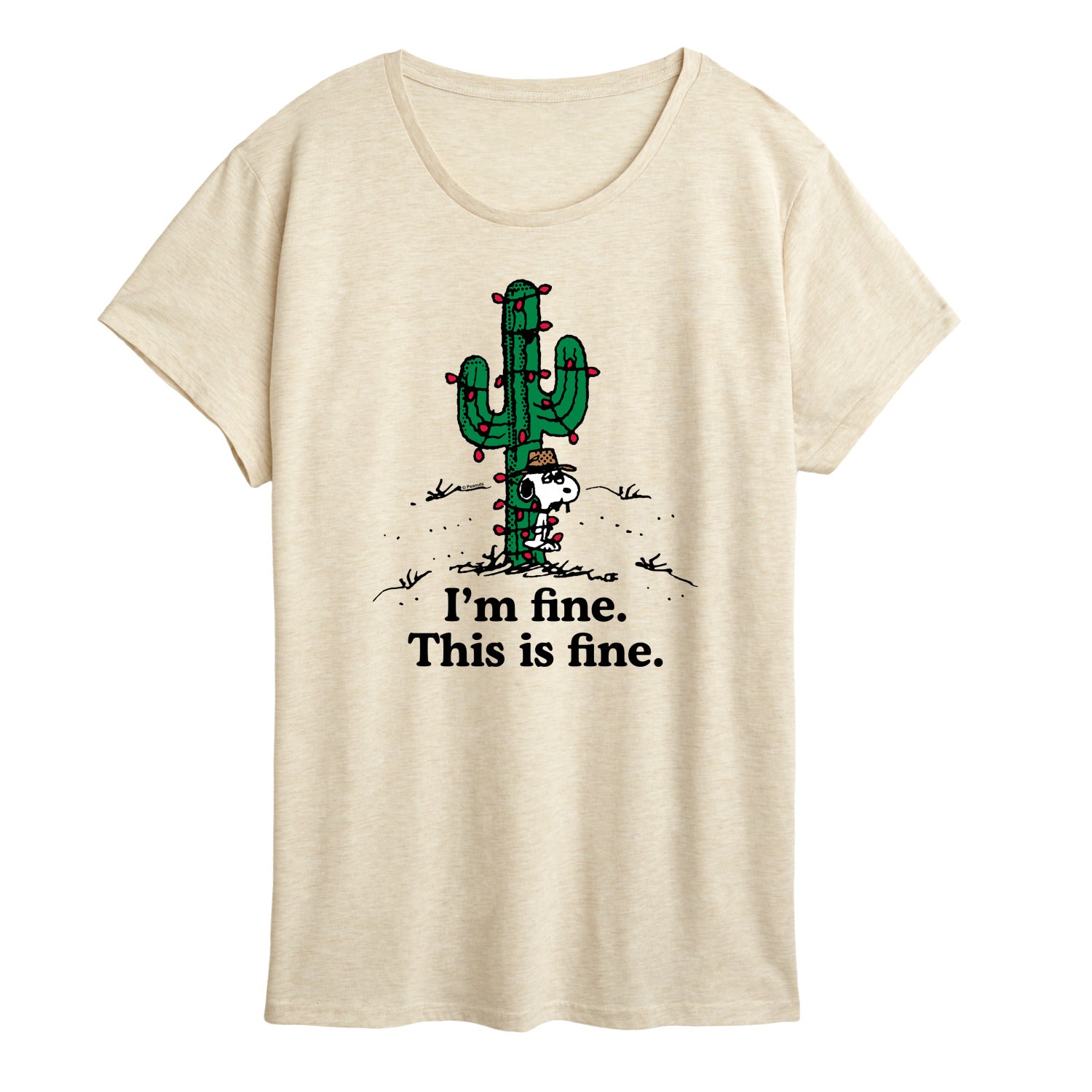 Peanuts - Im Fine Spike - Women's Short Sleeve Graphic T-Shirt