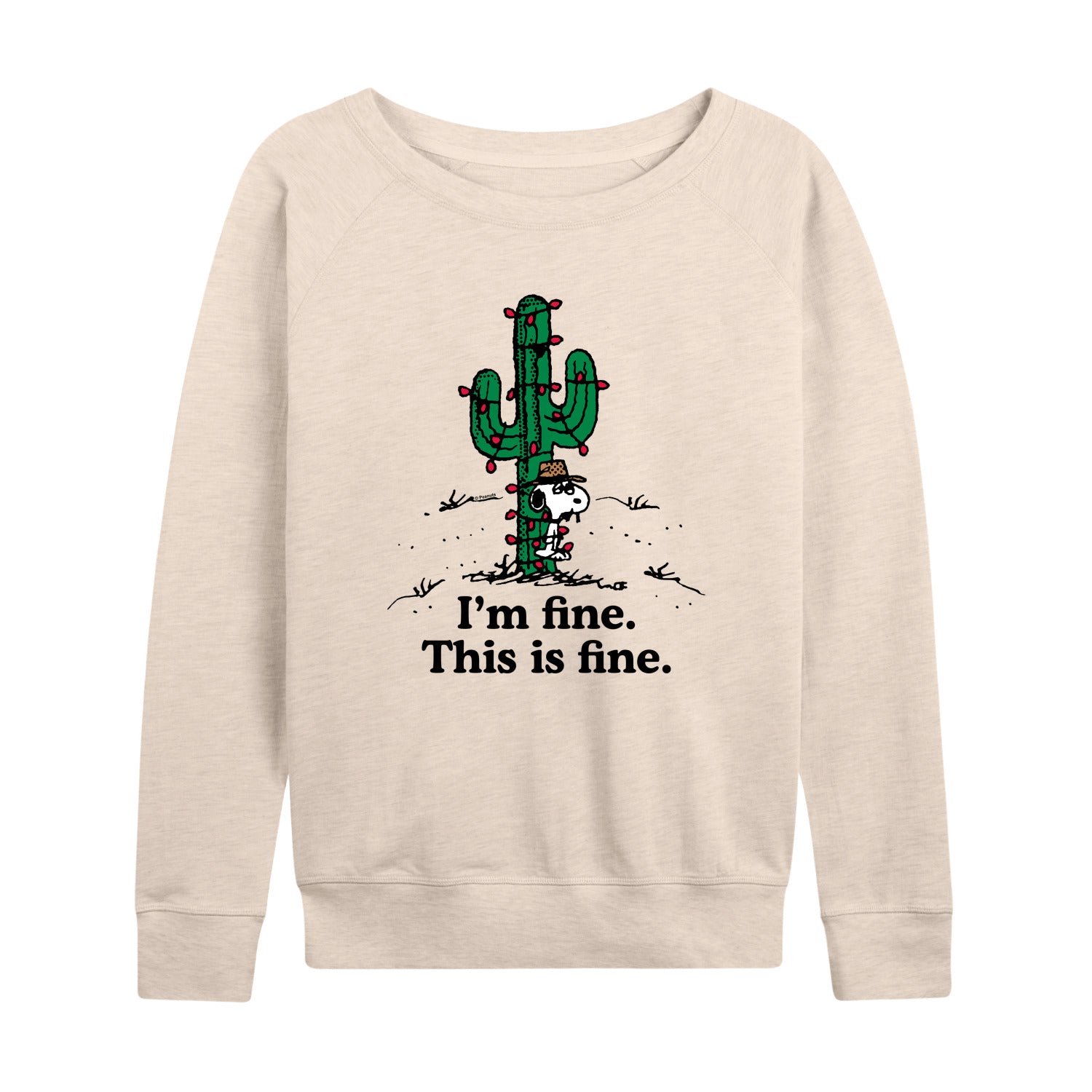 Peanuts - Im Fine Spike - Women's French Terry Long Sleeve Pullover
