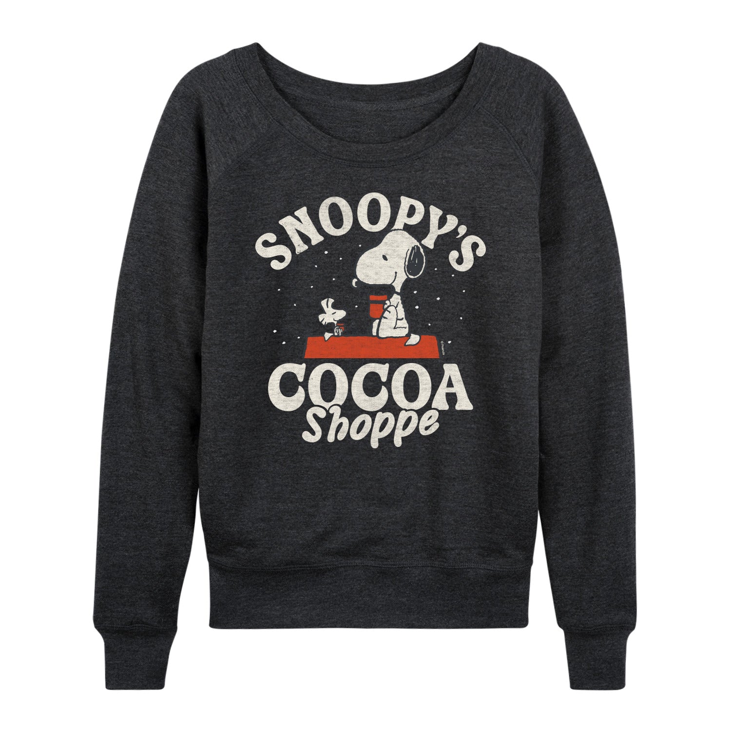 Peanuts - Snoopys Cocoa Shoppe - Women's French Terry Long Sleeve Pullover - Image 2