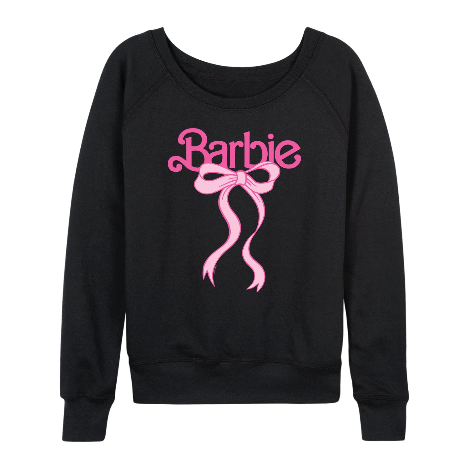 Barbie - Logo Coquette Bow - Women's French Terry Long Sleeve Shirt - Image 2
