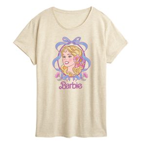 Barbie - Portrait Floral Coquette Bow - Women's Short Sleeve Graphic T - Shirt