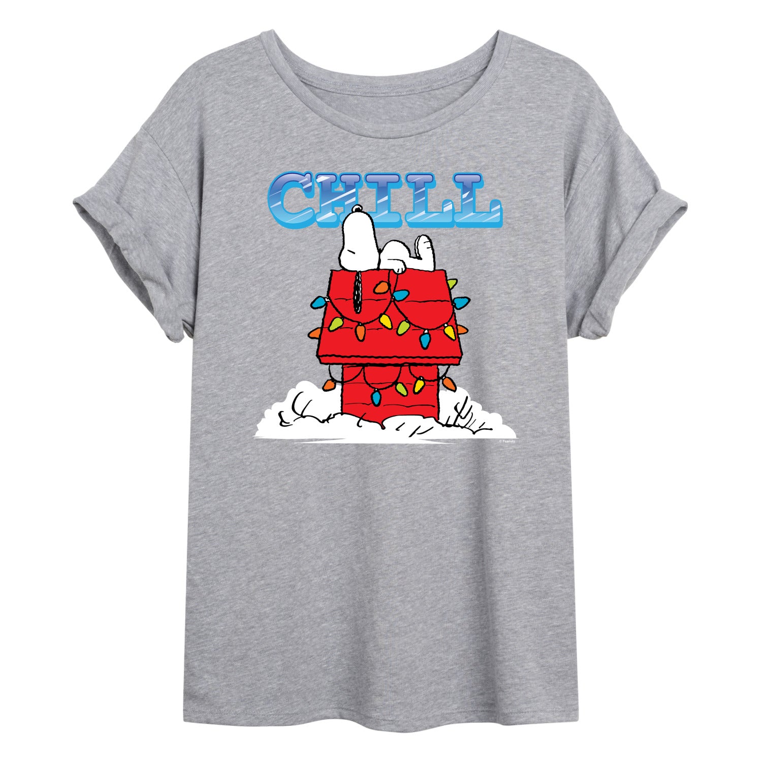 Peanuts - Snoopy Chill - Womens Oversized Graphic T-Shirt - Image 2