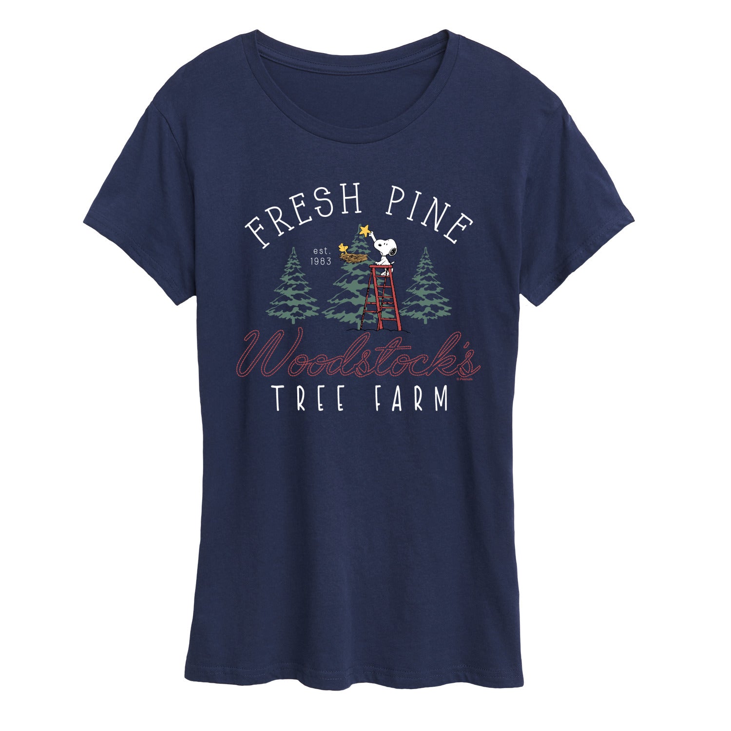 Peanuts - Woodstocks Tree Farm - Women's Short Sleeve Graphic T-Shirt