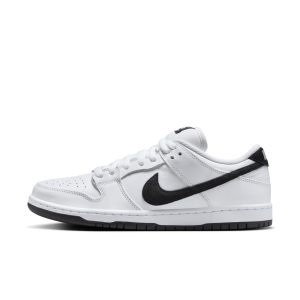 Nike Men's Sb Dunk Low 'White Black' - Hf3704-100
