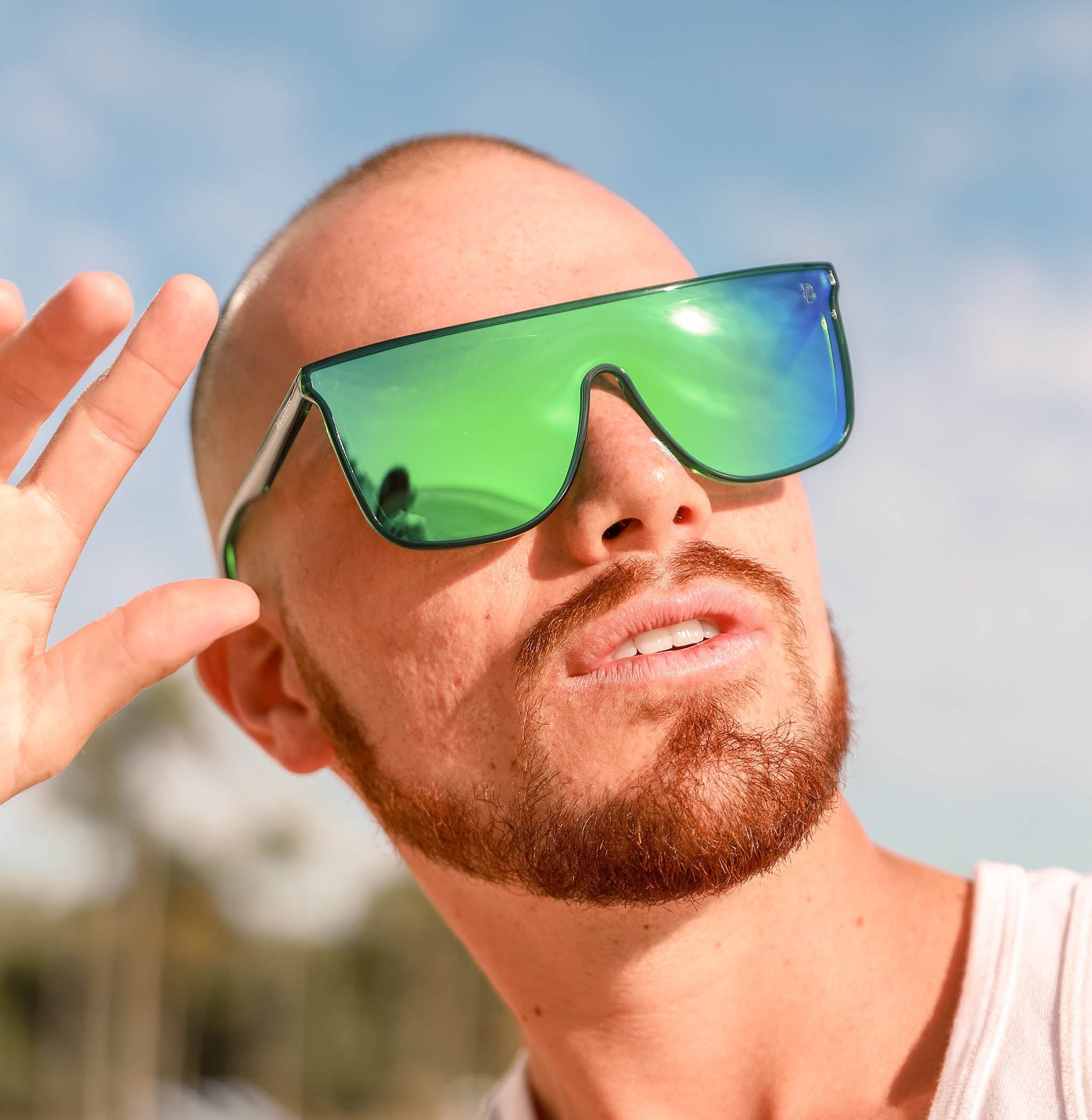 Biscayners Enid Green Men's Sunglasses - Image 5