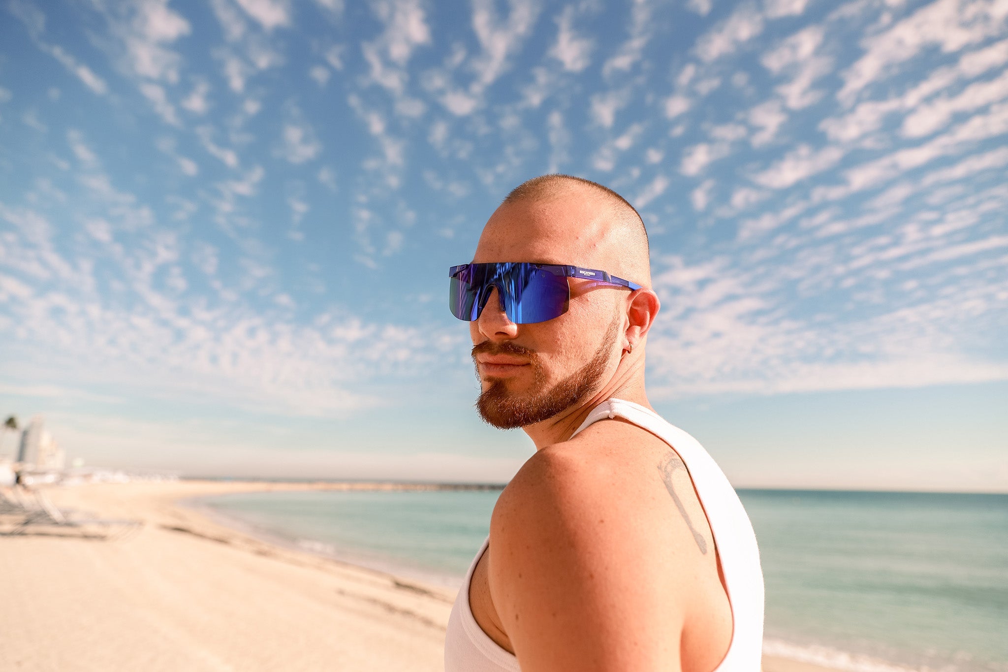 Biscayners Cypress Blue Men's Sunglasses - Image 5