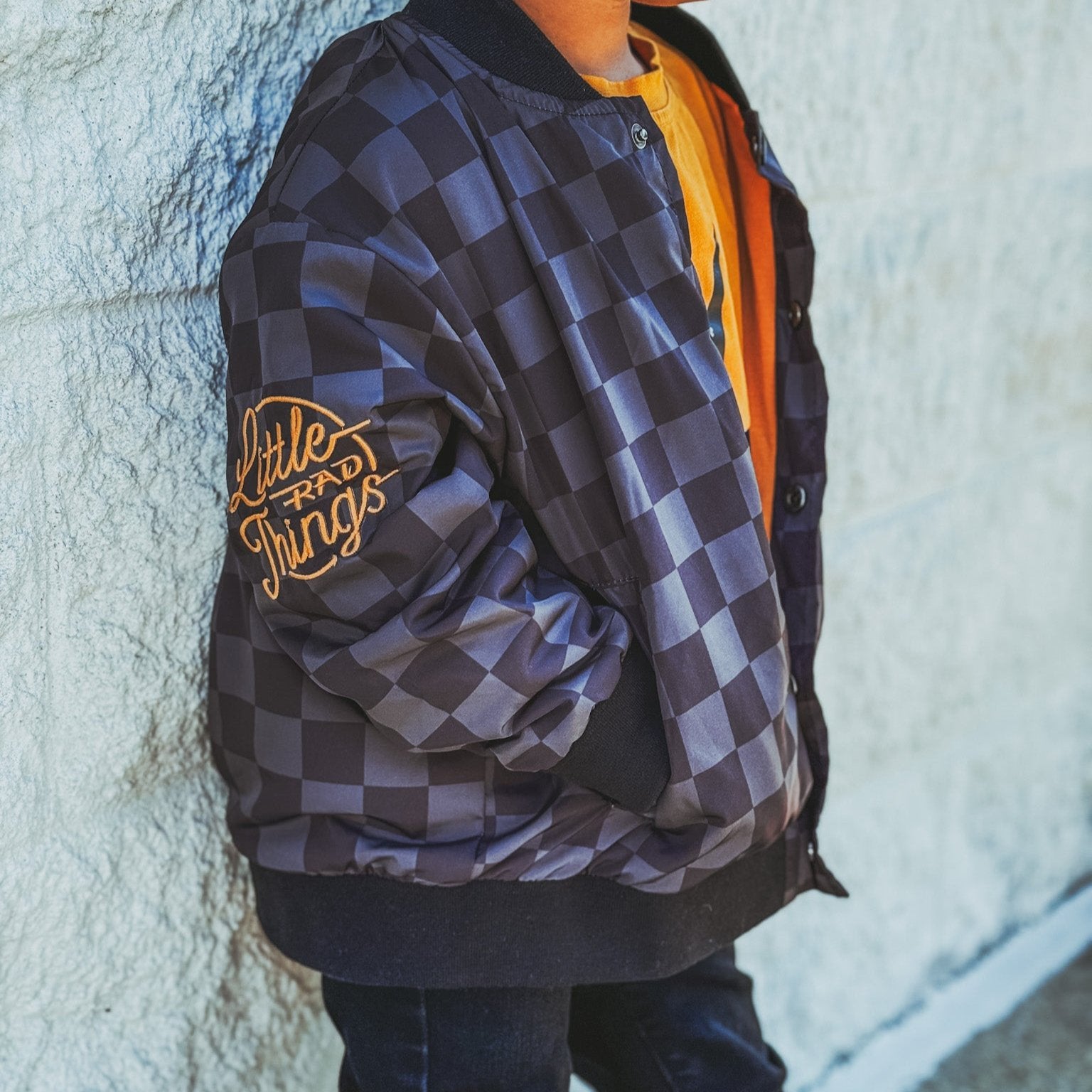 LITTLE RAD THINGS BOY'S WATERPROOF LETTERMAN JACKET - Image 5