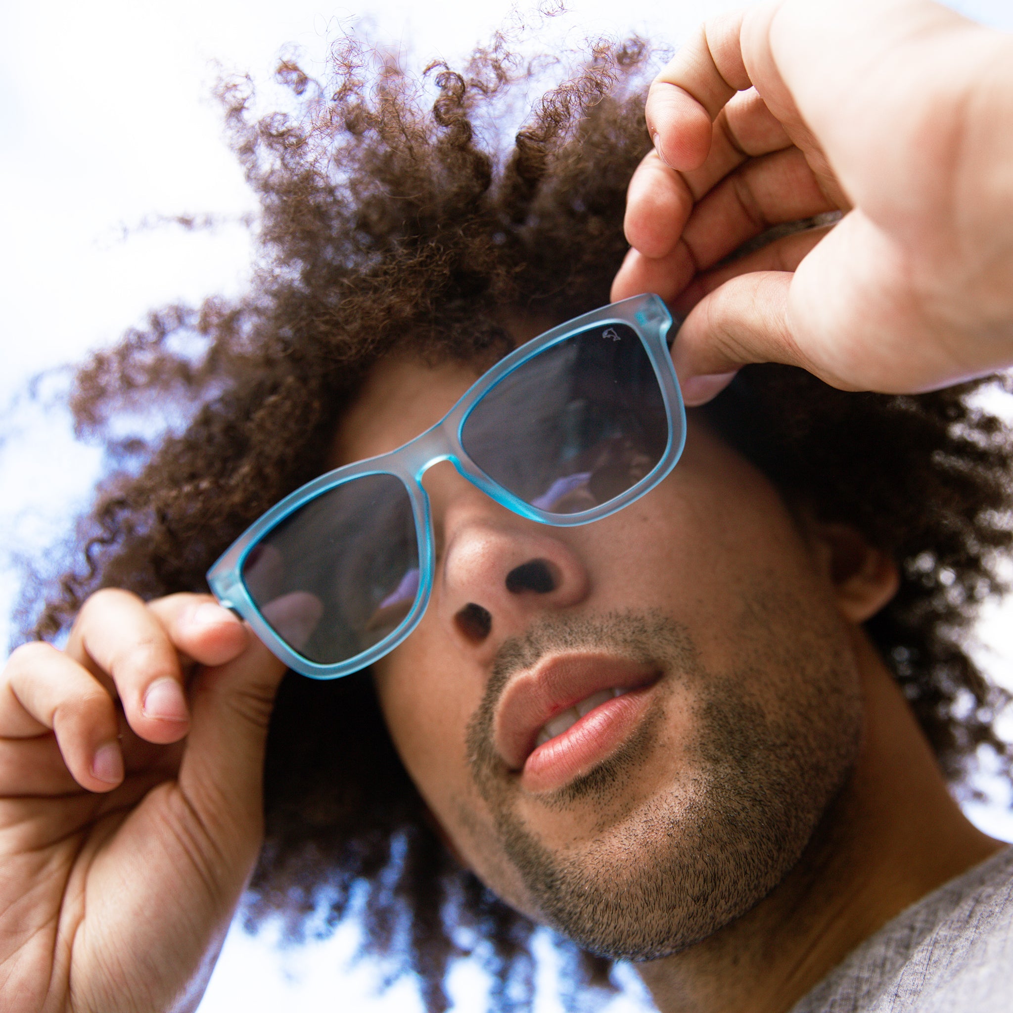 Biscayners Sonesta Light Blue Men's Sunglasses - Image 3