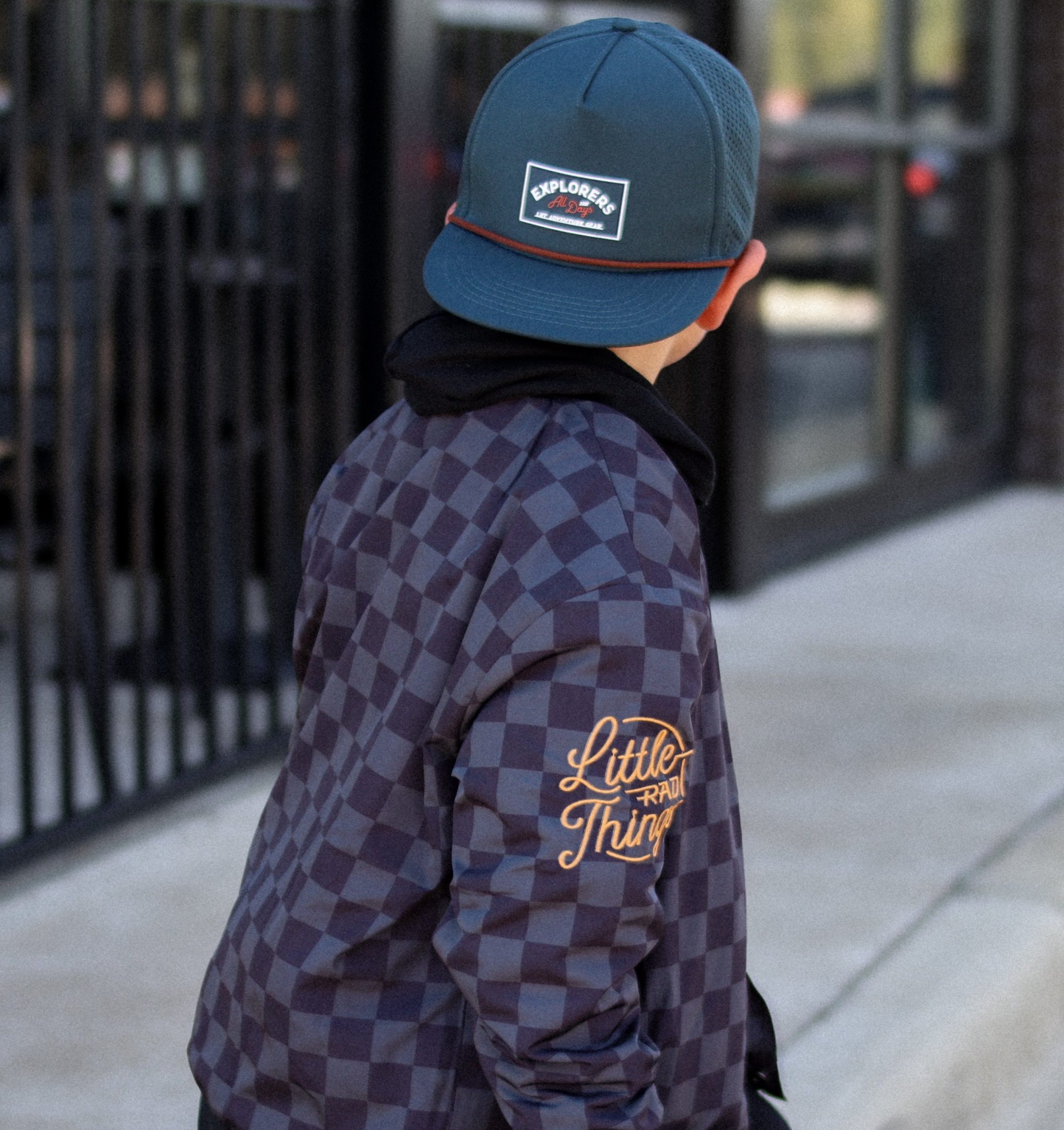 LITTLE RAD THINGS BOY'S WATERPROOF LRT EXPLORER SNAPBACK HAT - Image 15