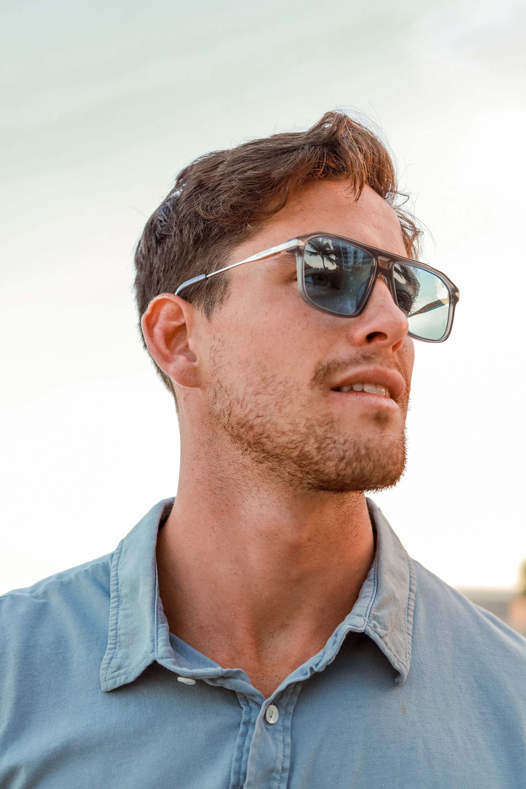 Biscayners Grand Bay Gray Men's Sunglasses - Image 3
