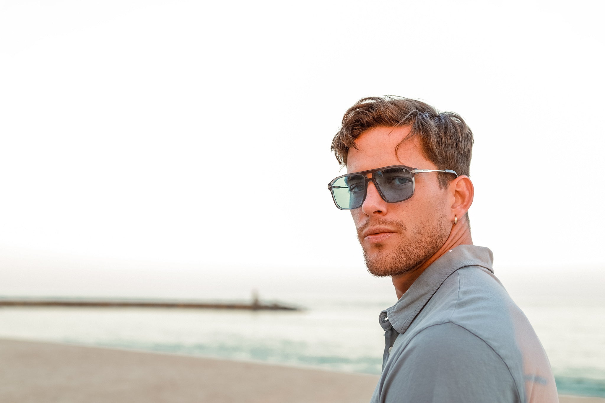 Biscayners Grand Bay Gray Men's Sunglasses - Image 5