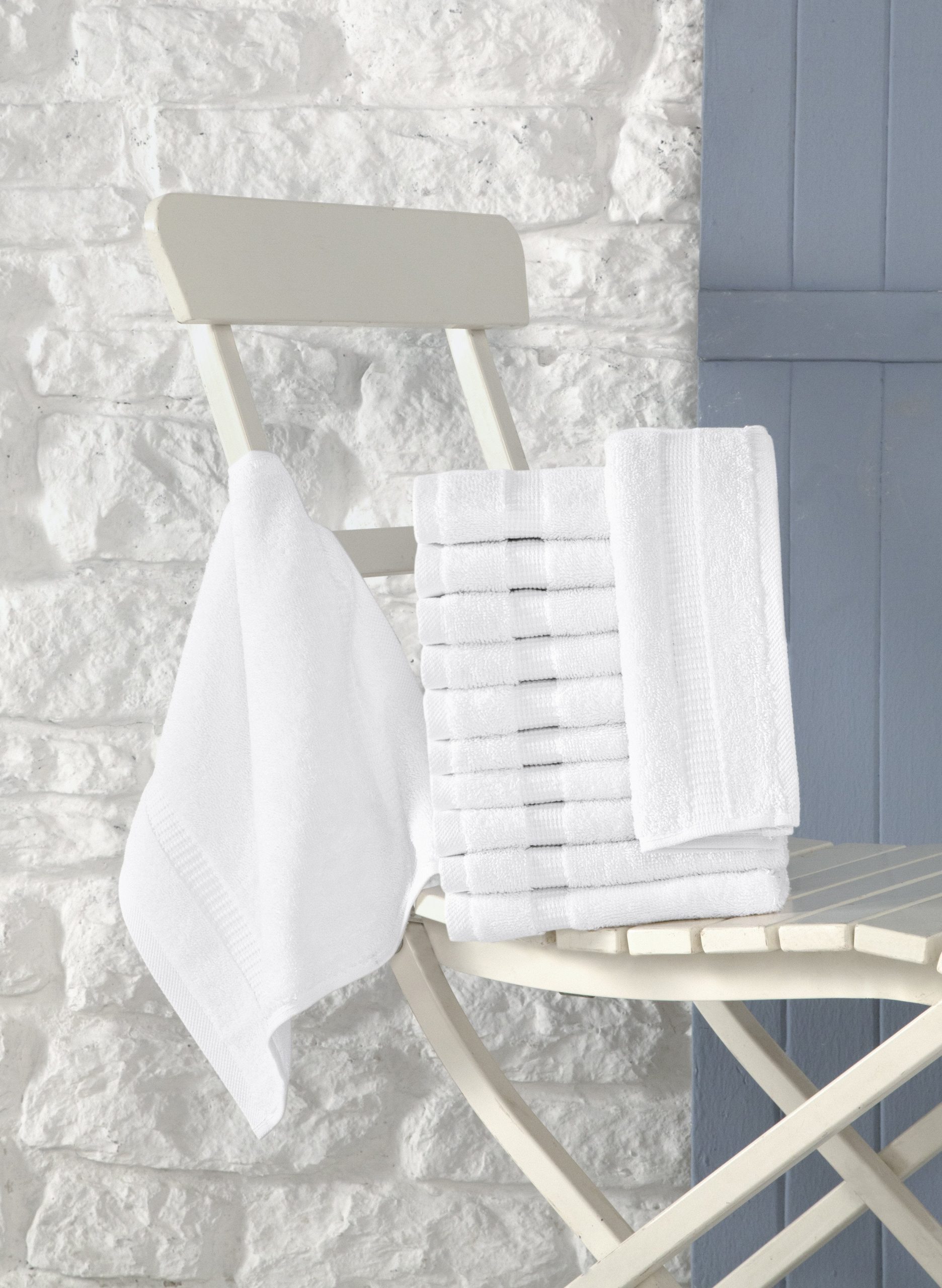 Classic Turkish Towels Cambridge Turkish Cotton Washcloths - 12 Pieces - Image 2