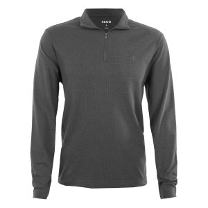 IZOD Men's Popcorn Jacquard Long Sleeve 1/4 Zip