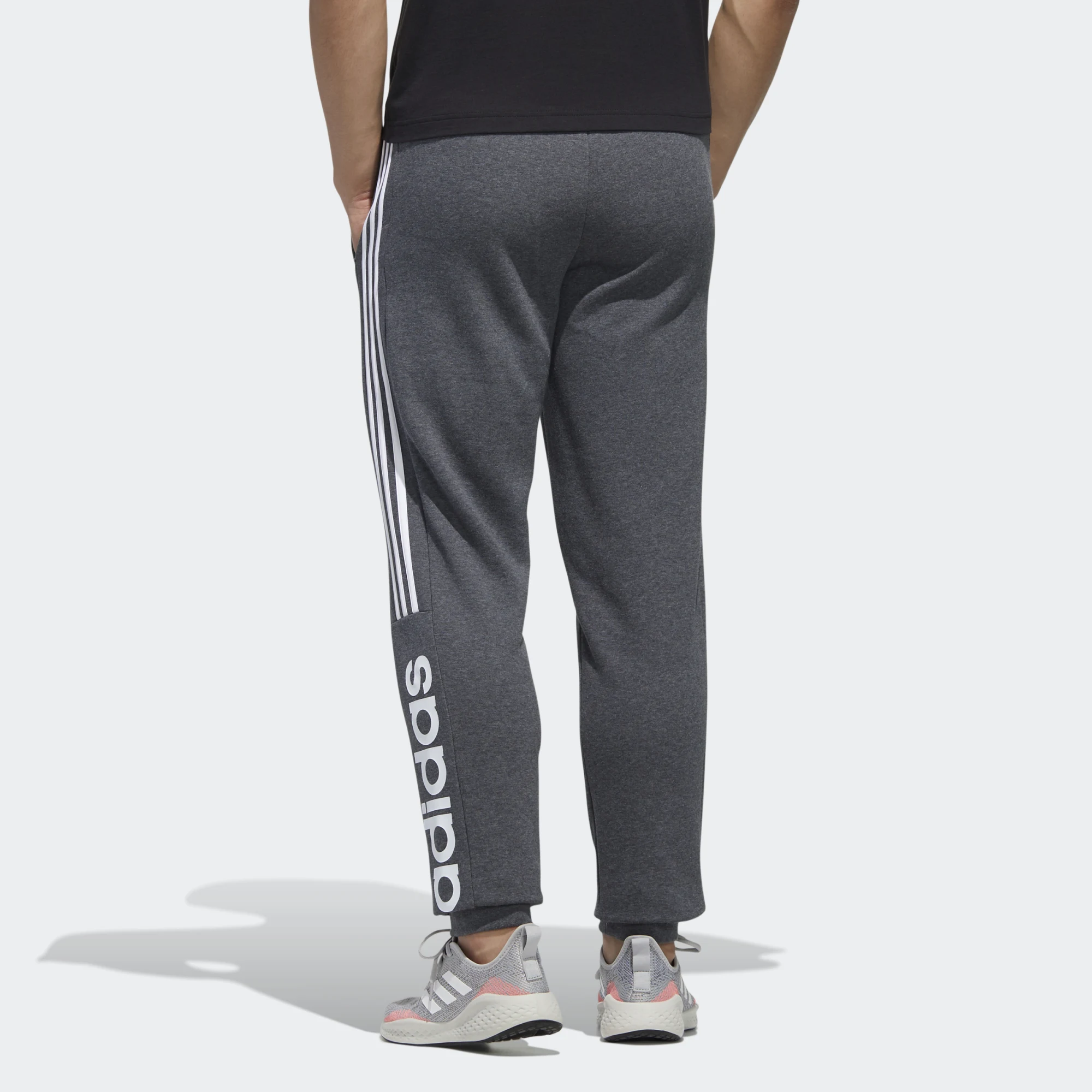 adidas Men's Essentials Colorblock Fleece Pants - Gd5474 - Image 3