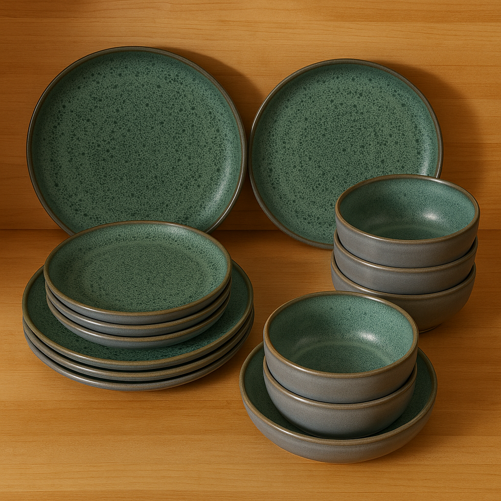 Moritz & Moritz SOLID 12-Piece Stoneware Dinnerware Set - Image 15
