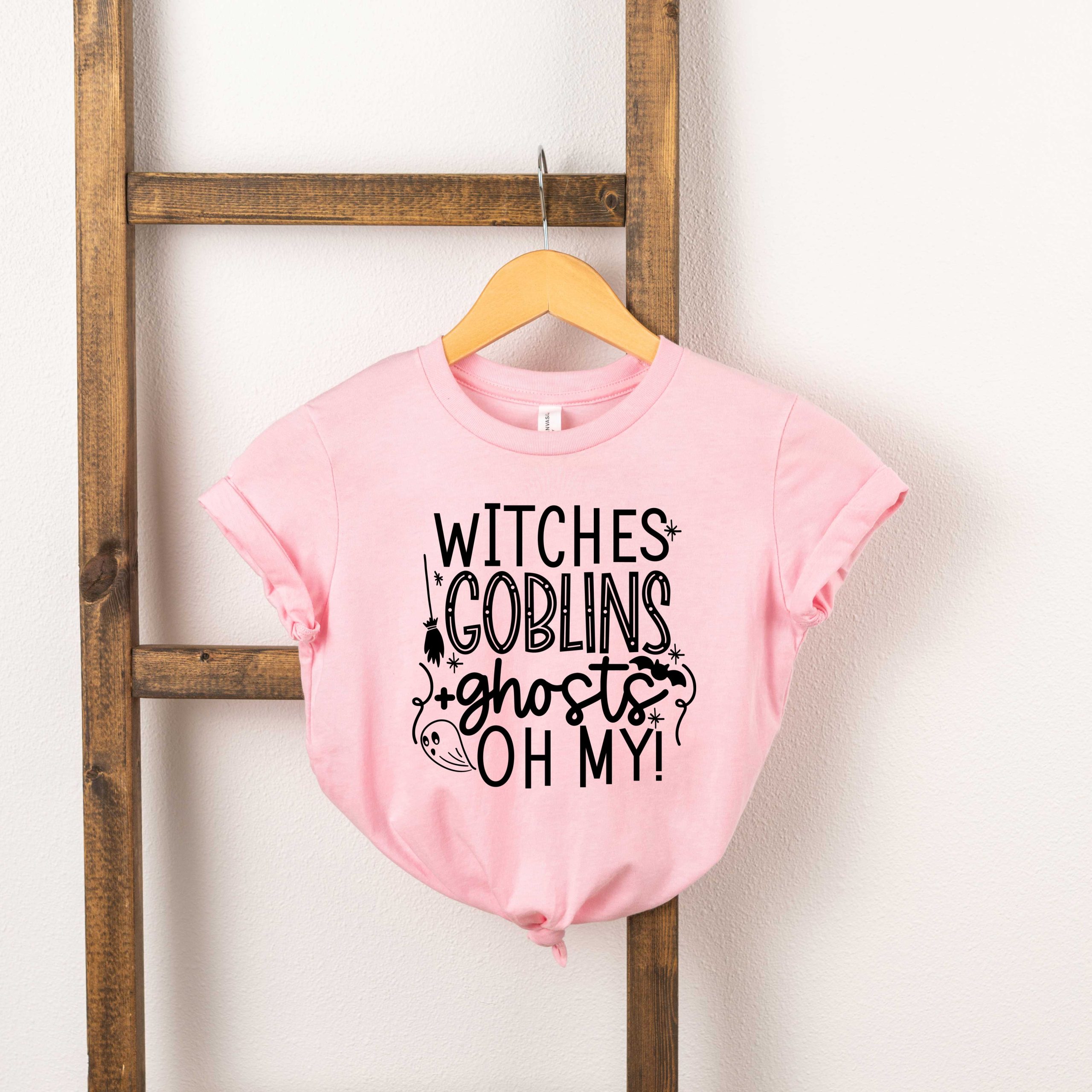 The Juniper Shop Toddler Witches Goblins Ghosts Short Sleeve Crew Neck - Image 3