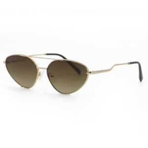 TopFoxx Lucky Star - Faded Brown & Gold Unisex Sunglasses