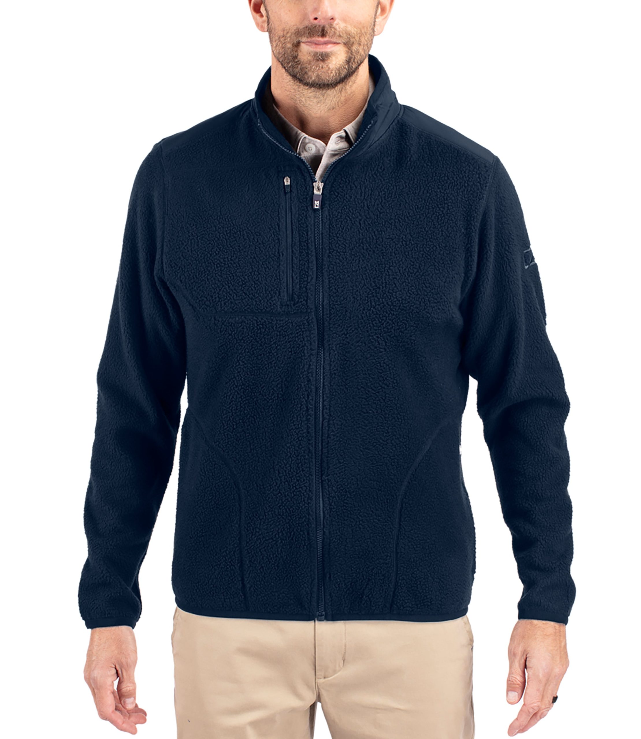 Cutter & Buck Cascade Eco Sherpa Mens Big & Tall Fleece Jacket - Image 4