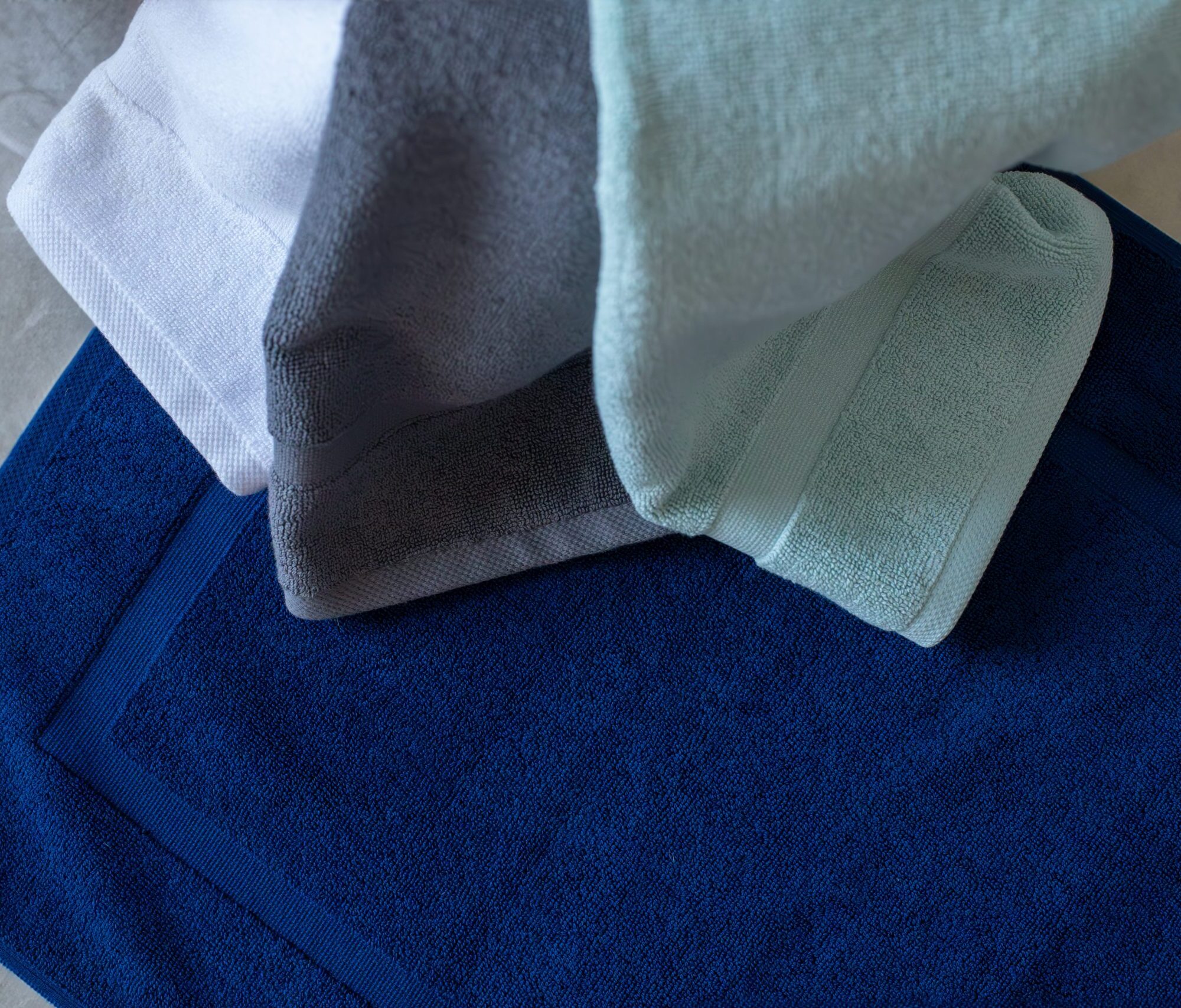 Classic Turkish Towels Cambridge Panel Bath Mats Pack of 2. Turkish Cotton Hotel & Spa Bath Rug Set. 900 GSM. 20x34