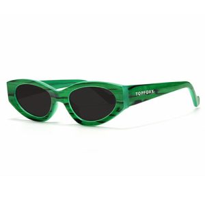 TopFoxx Kat x Money Moves - Green Women's Cateye Sunglasses