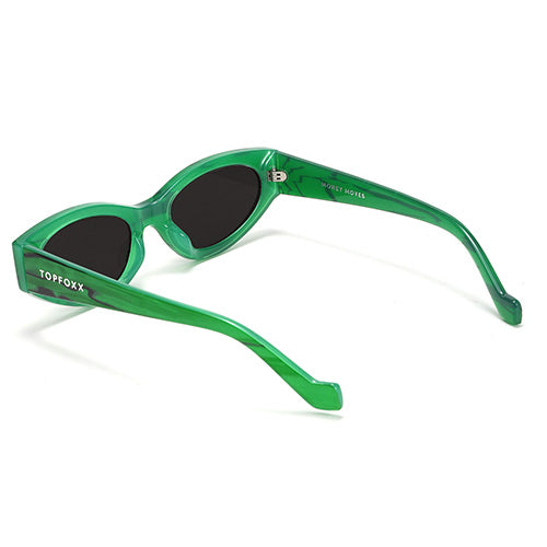 TopFoxx Kat x Money Moves - Green Women's Cateye Sunglasses - Image 6