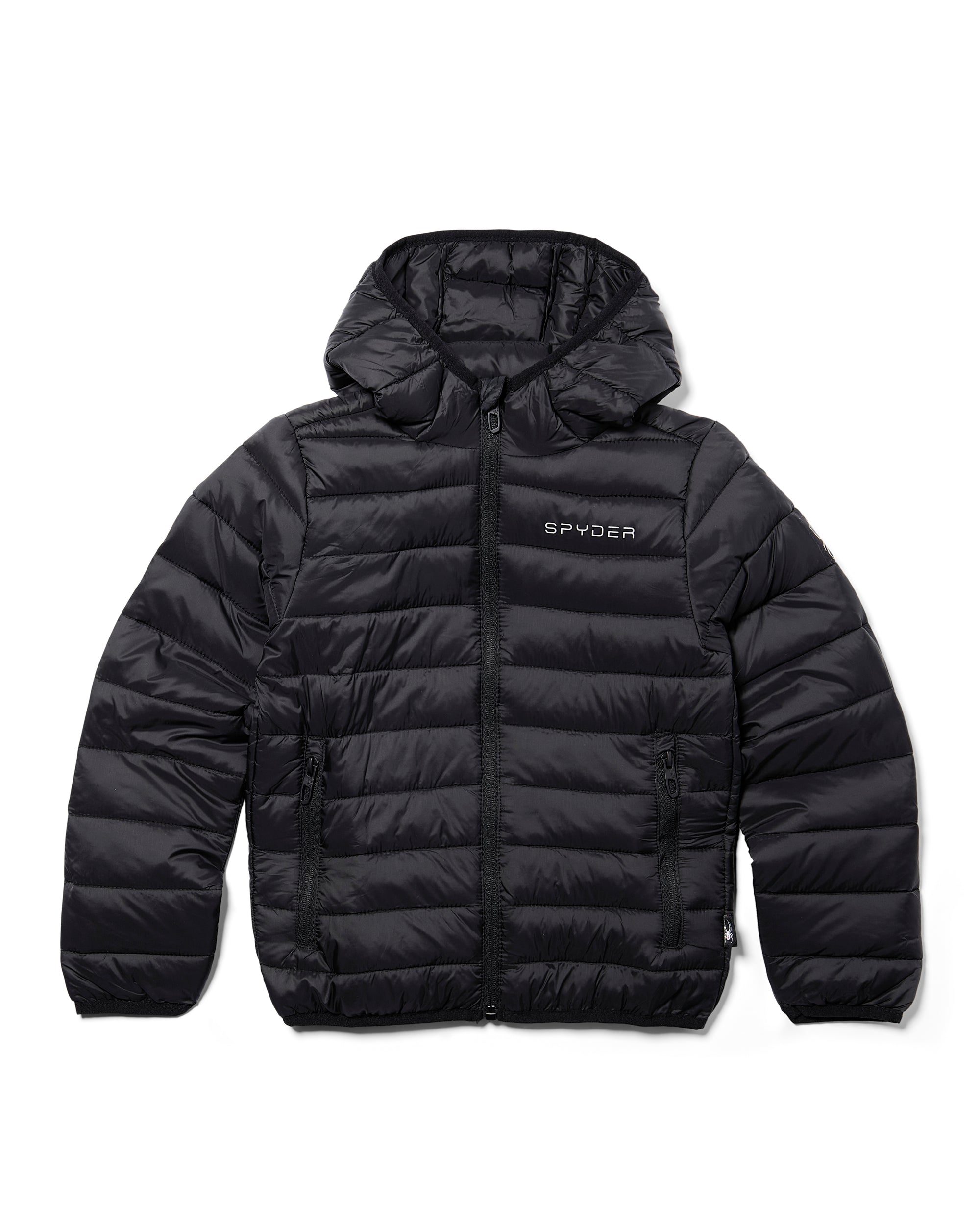 Spyder Boys' Packable Puffer Jacket - Black