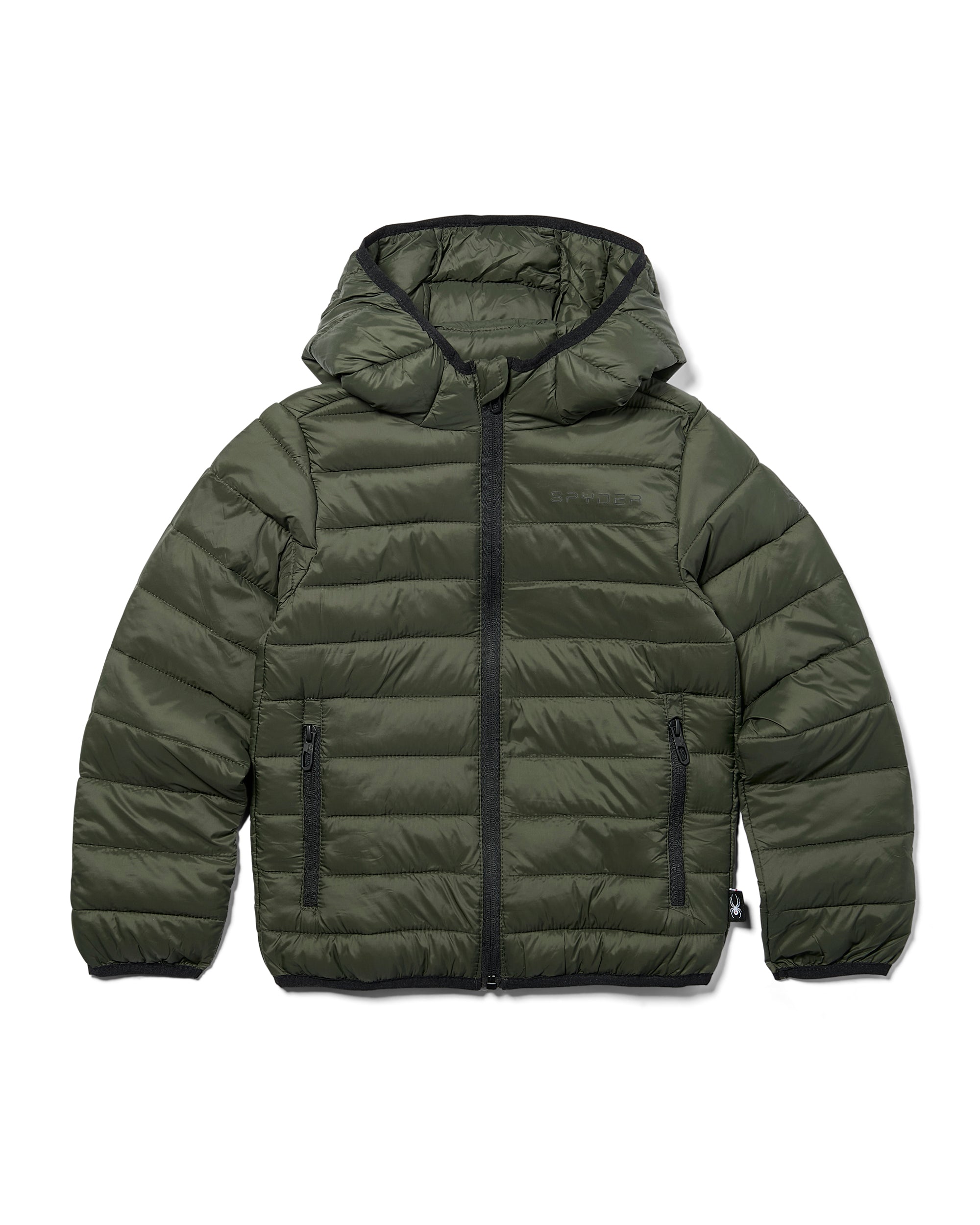 Spyder Boys' Packable Puffer Jacket - Olive