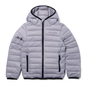 Spyder Boys' Packable Puffer Jacket - Pewter