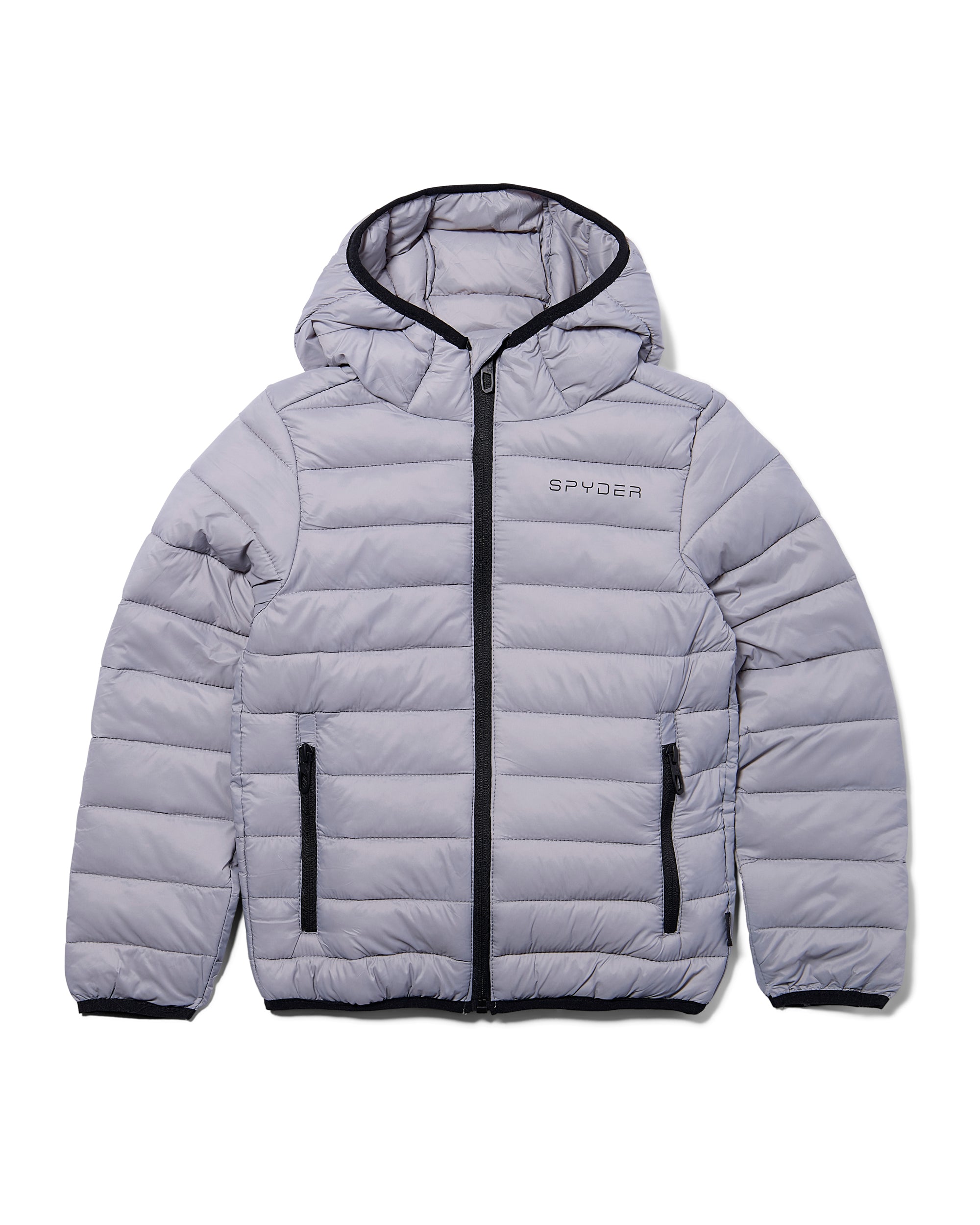 Spyder Boys' Packable Puffer Jacket - Pewter