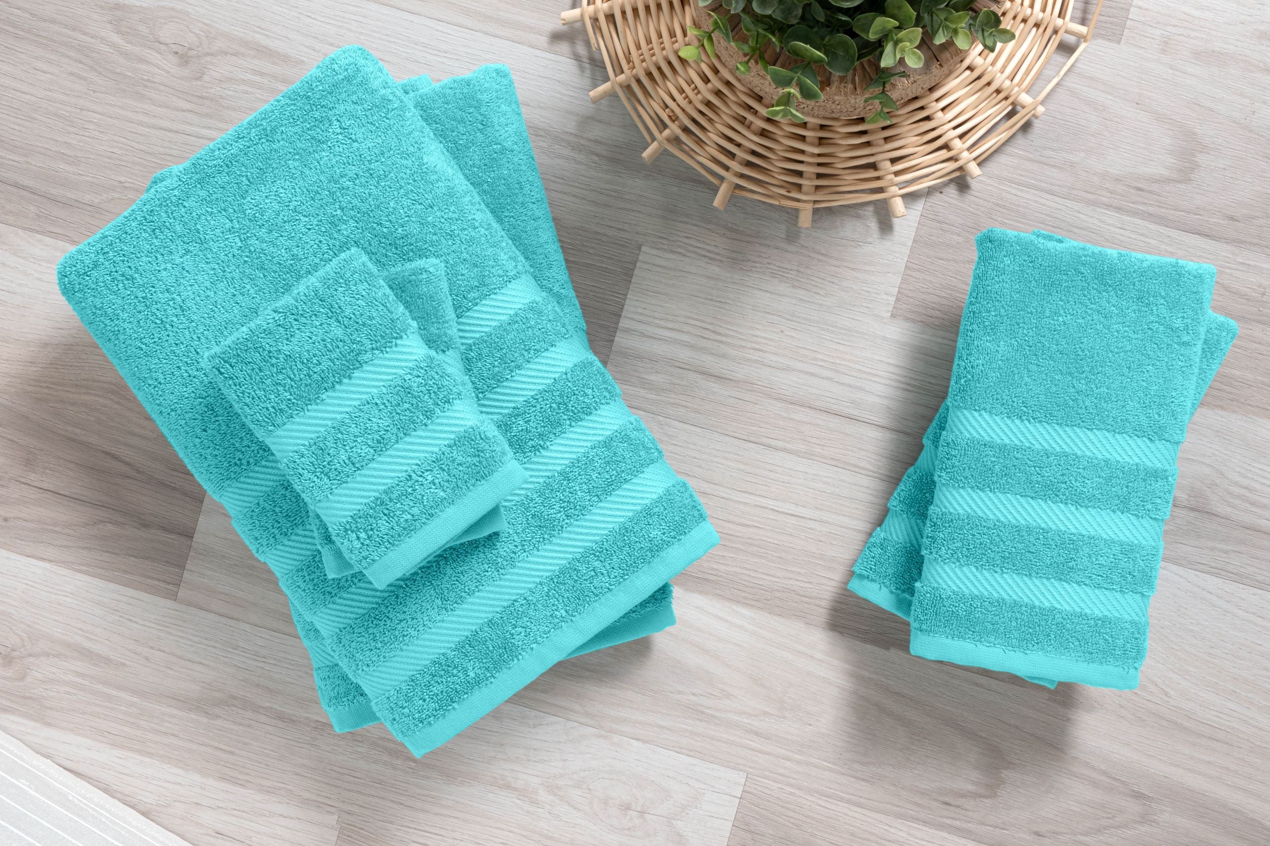 Classic Turkish Towels Antalya Turkish Cotton Bath. Hand. Washcloth Hotel Collection - 6 pc Towel Set - Image 5