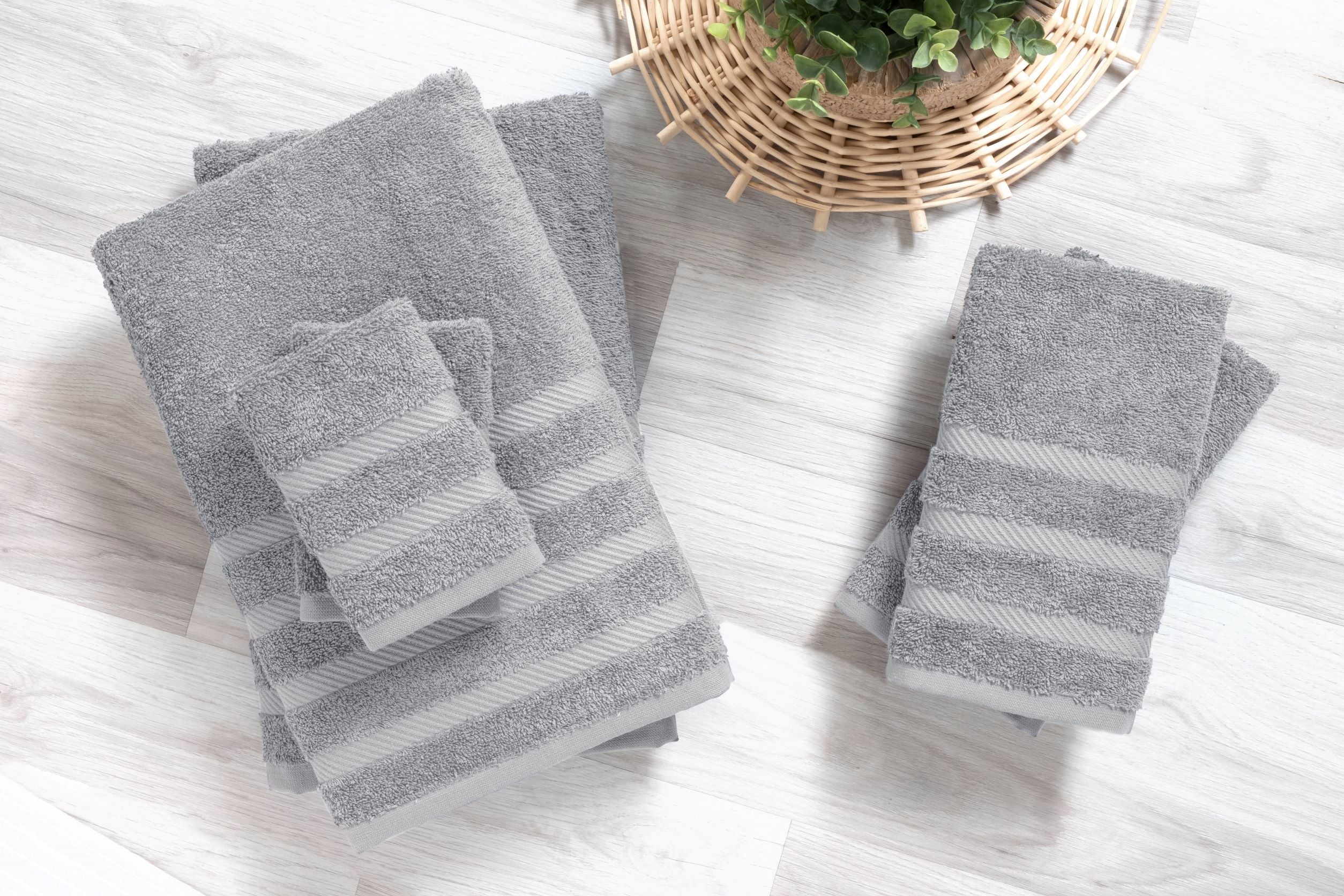 Classic Turkish Towels Antalya Turkish Cotton Bath. Hand. Washcloth Hotel Collection - 6 pc Towel Set - Image 9